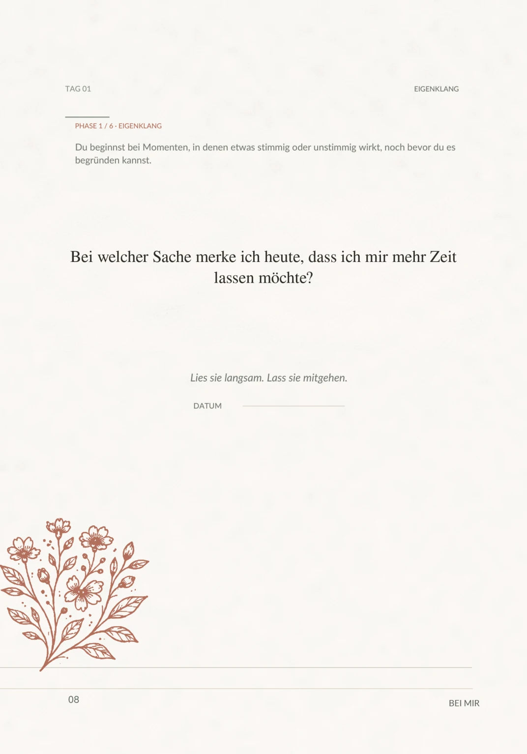 Erste Morgenfrage aus BEI MIR