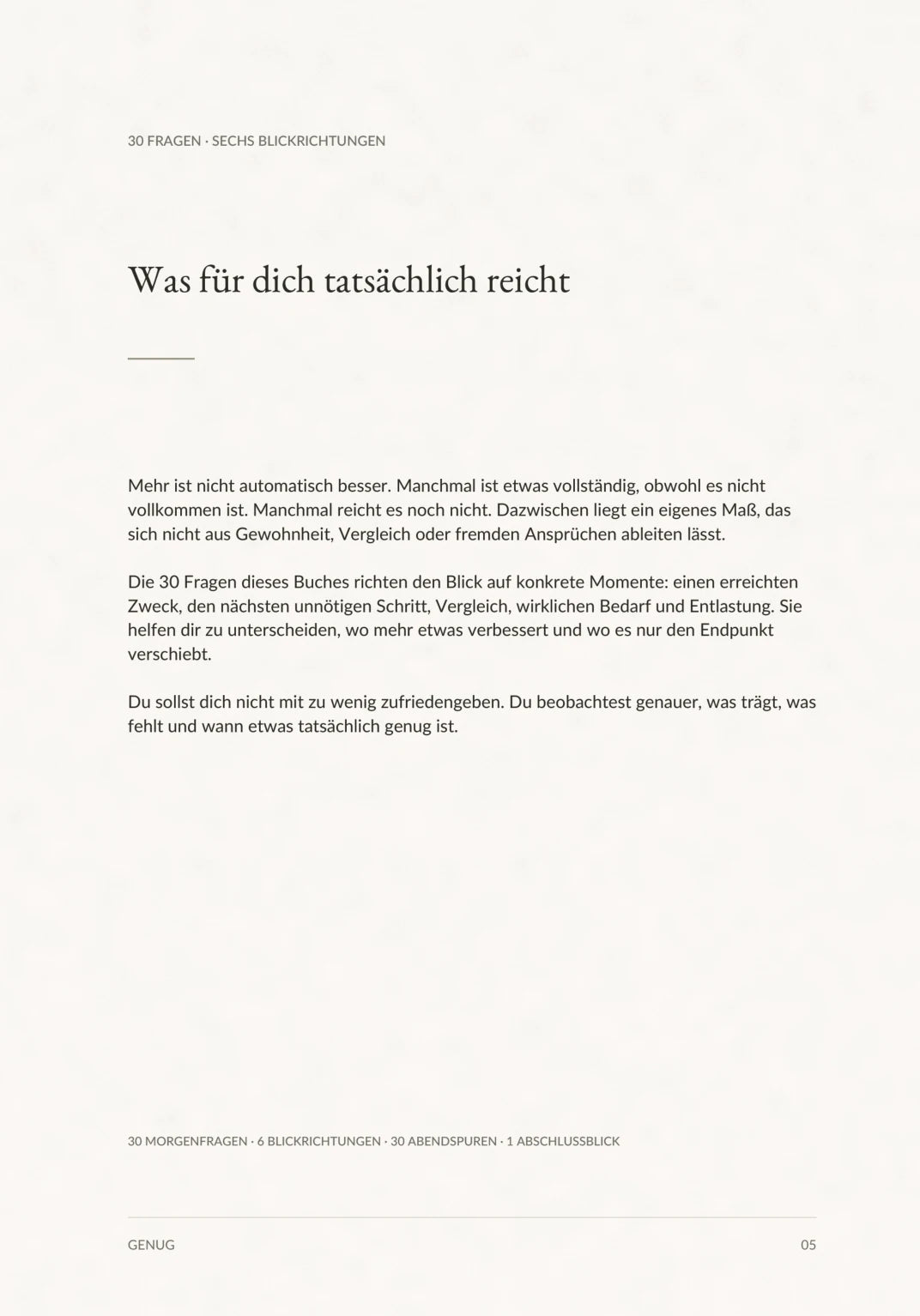 Einführung in die Blickrichtung von GENUG