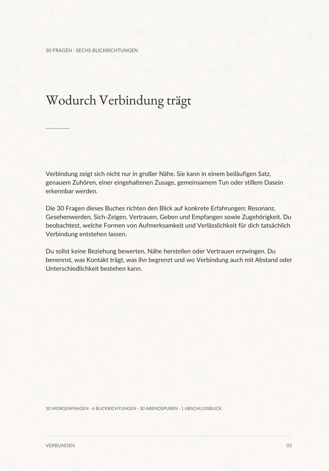 Einführung in die Blickrichtung von VERBUNDEN