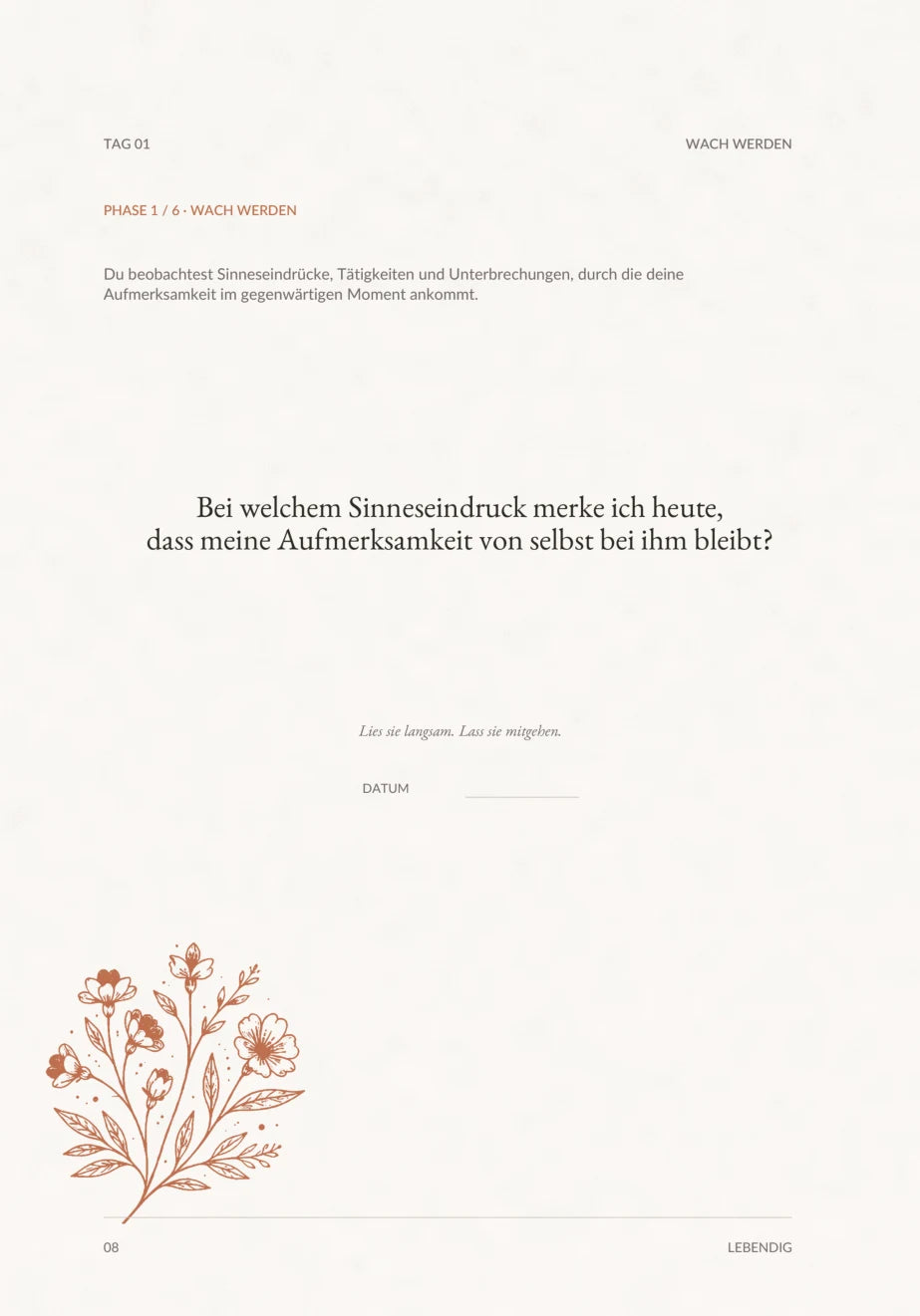 Erste Morgenfrage aus LEBENDIG